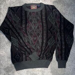 Patterned Crewneck Sweater
